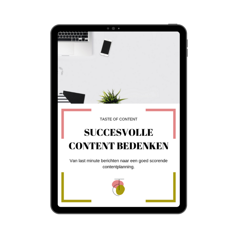 Taste of content succesvolle content bedenken